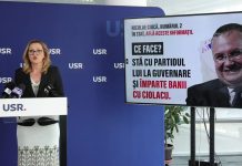 Conferință de presă susținută de Elena Lasconi cu privire la blatul antidemocratic al PSD cu AUR