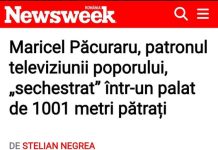 Stelian Negrea : Patronul „televiziunii poporului”, Maricel Pacuraru, locuieste de 20 de ani intr-un palat de 1001 metri patrati din buricul Bucurestiului. Cu o curte de 1000 de metri patrati.