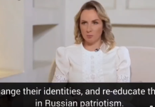 Comisarul prezidențial rus pentru Drepturile Copilului, psihopata de Maria Lvova-Belova : „Am răpit un copil din Mariupol și l-am adus în familia mea, unde l-am forțat să își schimbe atitudinea și să iubească Rusia.”